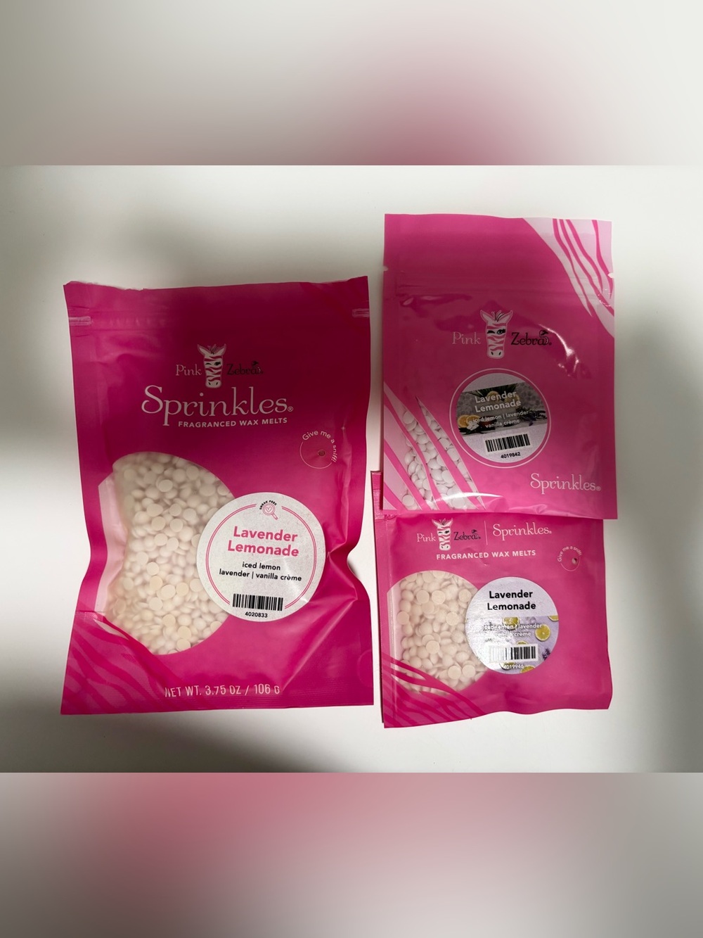 Pink Zebra Lavender Lemonade Sprinkles Wax Melts Bundle